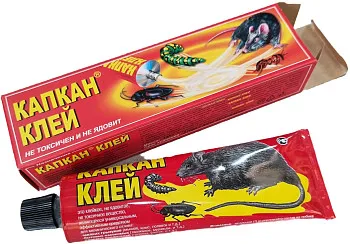 Клей от крупных грызунов и насекомых КАПКАН (туба 135 г)