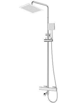 Душевая термостатическая система с изливом (Lt), серия THS хром, AV Engineering