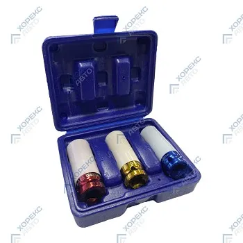 Набор глубоких ударных головок 1/2" (3 предмета) Хорекс Авто RT-010К