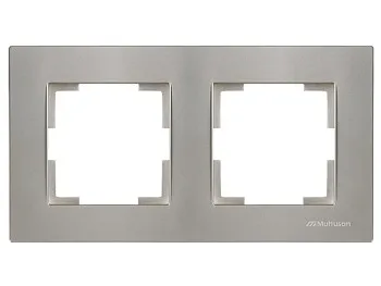 Рамка 2-ая горизонтальная титан, RITA, MUTLUSAN