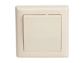Выключатель двухполюсный (скрытый, винт. зажим) кремовый, DARIA, MUTLUSAN