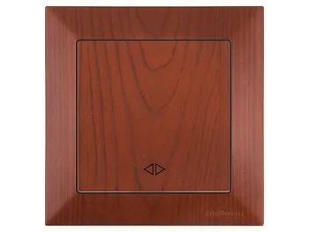 Выключатель промежуточный многопозиционный (скрытый, пруж. зажим) вишня, DARIA, MUTLUSAN