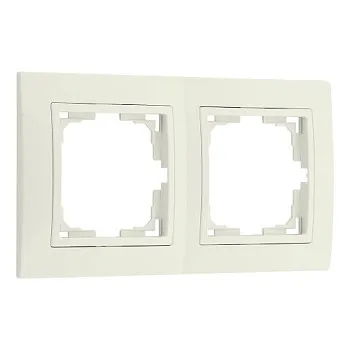 Рамка 2-местная бежевая, Уют, BYLECTRICA