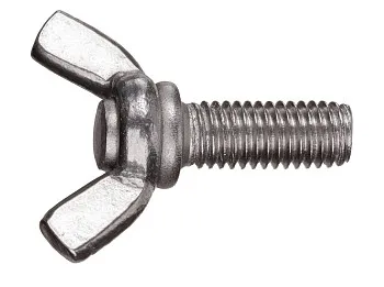 Винт М10х16 мм барашковый, нерж. сталь (А2) DIN 316 (4 шт в зип-локе) STARFIX