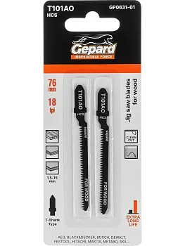 Пилка лобз. по дереву T101AO (2 шт.) GEPARD