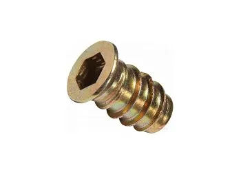 Гайка-футорка мебельная М6х10х12 (20 шт в зип-локе) STARFIX