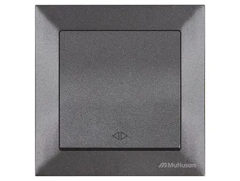 Выключатель промежуточный многопозиционный (скрытый, пруж. зажим) дымчатый, DARIA, MUTLUS