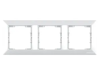 Рамка 3-ая горизонтальная белая, DARIA, MUTLUSAN