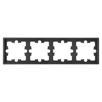 Рамка 4-местная графит, Carre, BYLECTRICA