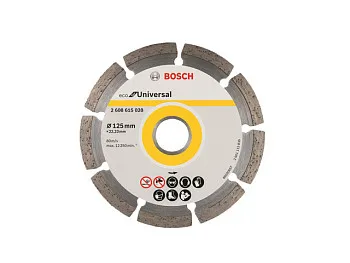 Алмазный круг 115х22 мм универс. сегмент. ECO UNIVERSAL BOSCH