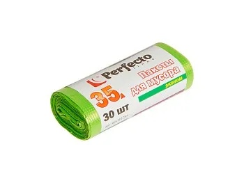 Пакеты для мусора эконом, 35 л, 30 шт., PERFECTO LINEA