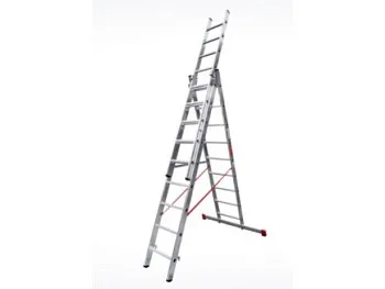 Лестница алюм. 3-х секц. 236/562/250 см 3х9 ступ. 15,9 кг  NV3230 Новая Высота