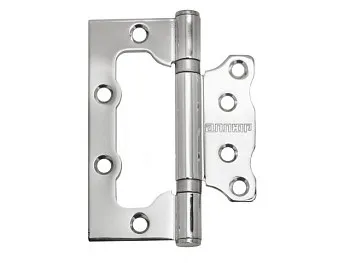 Петля накладная без врезки АЛЛЮР 100х75 2BB CP БЛИСТЕР 2,5мм хром  2 шт