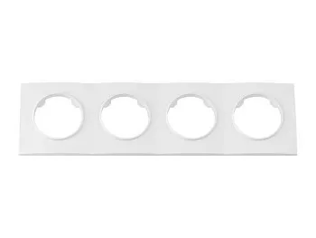 Рамка 4-местная белая, Прованс, Bylectrica