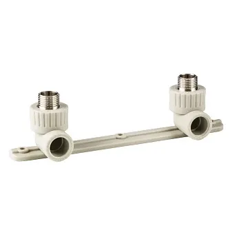 Колено ПП комб.под смеситель нар. 20х1/2", сер. РТП