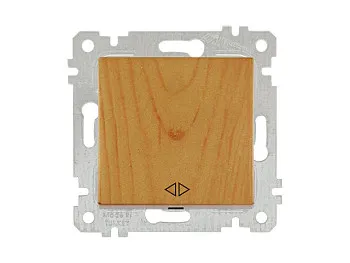 Выключатель промежуточный многопозиционный (скрытый, без рамки, пруж. зажим) дуб, RITA, MUTLUSAN