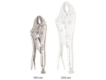 Зажим с фиксатором 180мм изогнутые губки PRO STARTUL (PRO-6051-01)