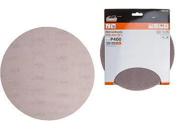 Шлифлист 225мм круг Р400 сетка, самосцепл. 5шт. GEPARD (GP5021-400)