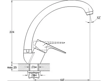 Смеситель для кухни D35 NUD4-A045 G.lauf