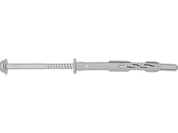 Дюбель рамный(фасадный) 10х120 мм нейлон, гриб, с шурупом (50 шт в уп.)