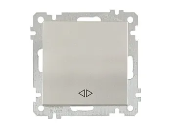 Выключатель промежуточный многопозиционный (скрытый, без рамки, пруж. зажим) титан, DARIA, MUTLUSAN
