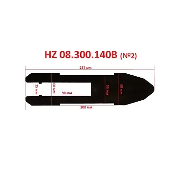Проставки металлические под салазки (4шт=1к-т) для шиномонтажного стенда, Хорекс Авто HZ 08.300.140B