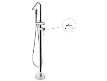 Смеситель для ванны (Lt) D35, серия Lotus хром, a-five