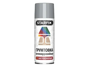 Грунтовка антикоррозийная серый STARFIX 520мл (7040)