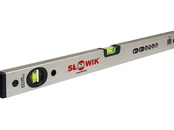 Уровень 1200 мм 2 глаз. брусковый, серебро PN03 SLOWIK (быт.)