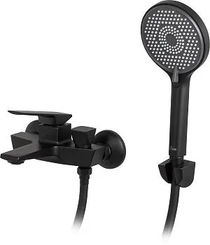 Смеситель для ванны (Lt) D35, серия Lily черный, a-five