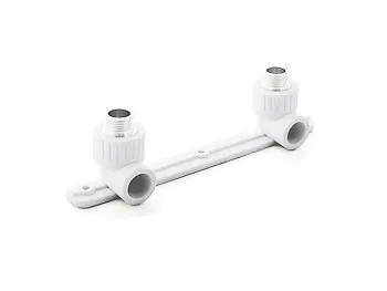 Колено ПП комб.под смеситель нар. 20х1/2", бел. РТП