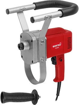 Миксер-дрель WORTEX LX DM 1211 в кор. 1200 Вт, 0-750 об/мин., M14, П-образн. рукоять