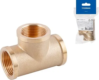 Тройник 1 1/4" вн.-вн.-вн., AV Engineering (инд.упак.)