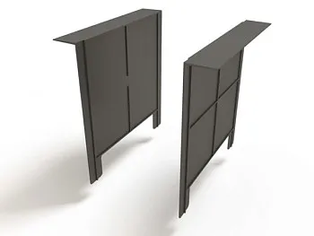 Перегородка-сифон к дождеприемнику 300х300 (черный), Ecoteck, РБ