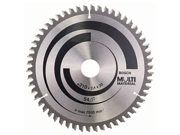 Диск пильный 210х30 мм 54 зуб. универсальный MULTIMATERIAL BOSCH