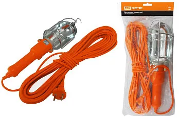 Светильник переносной УП-2Р круглая вилка 2Р/10метров TDM