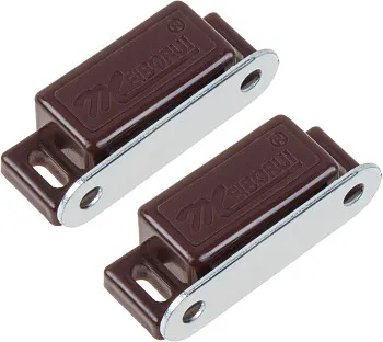 Защелка магнитная 45мм коричневая (2 шт в пакете) STARFIX