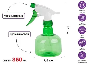 Опрыскиватель ручной 0,35л с пульверизатором, PERFECTO LINEA
