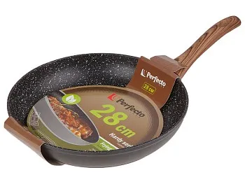 Сковорода ф 28х5.5 см, алюм., антиприг. покр., серия Hardy, PERFECTO LINEA