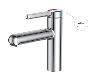 Смеситель для умывальника (Lt) D35, серия Lotus хром, a-five