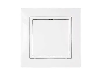 Выключатель 1 клав. проходной (скрытый, 10А) белый, Уют, Bylectrica