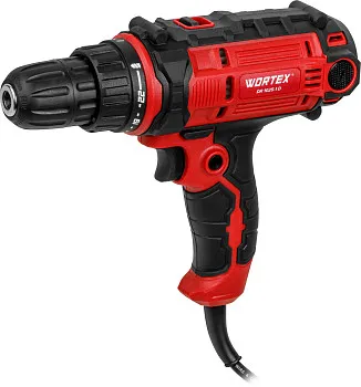 Дрель-шуруповерт WORTEX DR 1025-1 D в кор. 300 Вт, 50 Нм, 2 скор., быстрозажимной патрон: 10 мм