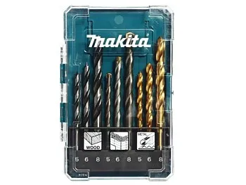 Набор сверл смеш. 9шт (дер., мет., бет.) MAKITA