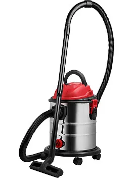 Пылесос строительный WORTEX VC 1512-1 WS 1200 Вт, 20 л, провод 4 м, шланг 3 м