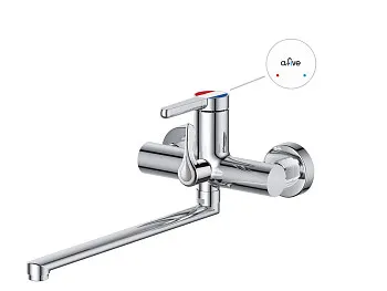 Смеситель для ванны (Lt) D35, серия Lotus хром, a-five