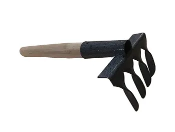 Грабли малые витые 4 зуб. с дер.черенком 370мм