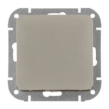 Выключатель 1 клав. (cкрытый, 10А) песочный, Astrum, BYLECTRICA