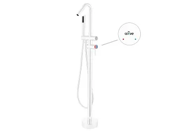 Смеситель для ванны (Lt) D35, серия Lotus белый, a-five