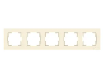 Рамка 5-ая горизонтальная кремовая, RITA, MUTLUSAN