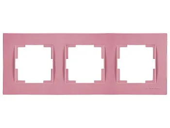 Рамка 3-ая горизонтальная розовая, RITA, MUTLUSAN